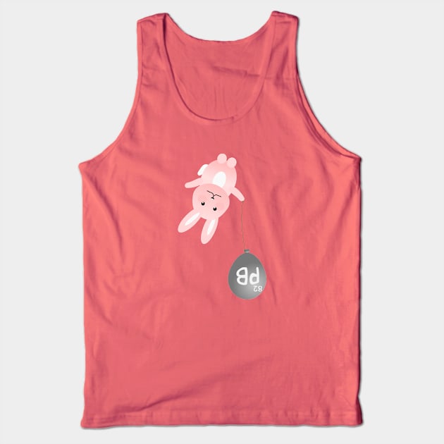 Lead Balloon Sinking Kawaii bunny Pb 82 Tank Top by Lyrical Parser